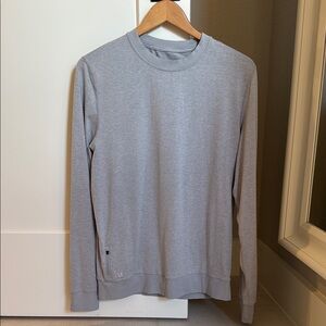 Vuori Ponto Performance Crew - Men’s Medium Platinum Heather Gray